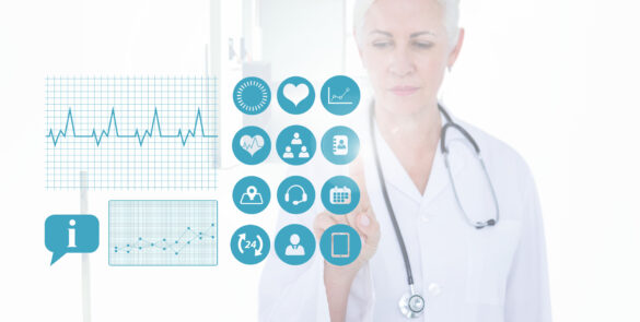 pikwizard-female-doctor-touching-an-invisible-digital-screen pikwizard-female-doctor-touching-an-invisible-digital-screen